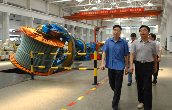 寶應(yīng)縣政協(xié)領(lǐng)導一行10余人來上上集團參觀考察